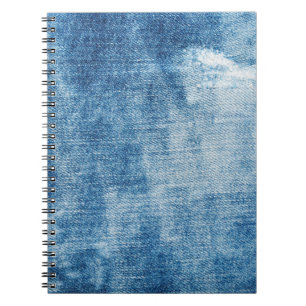 Blauwe denim jeans textuur notitieboek