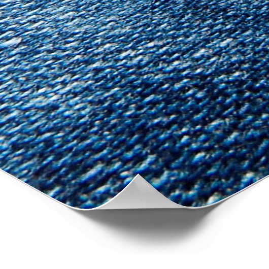 Blauwe denim jeans textuur poster (Hoek)