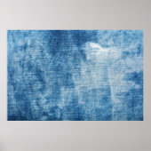 Blauwe denim jeans textuur poster (Voorkant)
