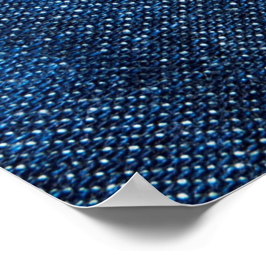 Blauwe denim jeans textuur poster (Hoek)