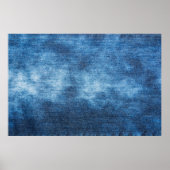Blauwe denim jeans textuur poster (Voorkant)