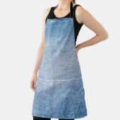 Blauwe denim jeans textuur schort (Insitu)