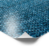 Blauwe denim Jeans textuur voor achtergrond Foto Afdruk (Hoek)