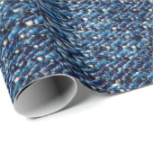 Blauwe denim jeans textuurachtergrond. cadeaupapier (Rol Hoek)