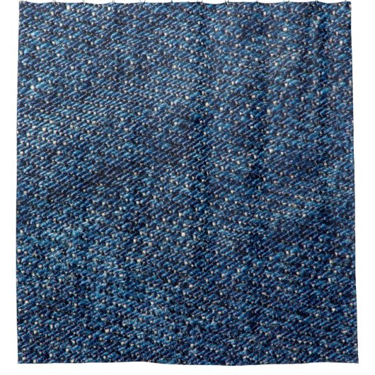 Blauwe denim jeans textuurachtergrond. douchegordijn (Voorkant)
