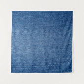 Blauwe denim jeans wandkleed (Voorkant)