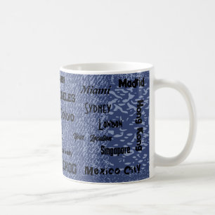 blauwe denim look Mega city Koffiemok