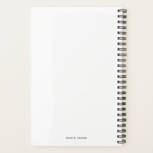 Blauwe Denim Maandelijkse Planner (Achterkant)