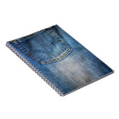 Blauwe denim notitieboek (Rechterzijde)