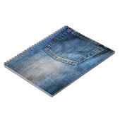 Blauwe denim notitieboek (Linkerzijde)