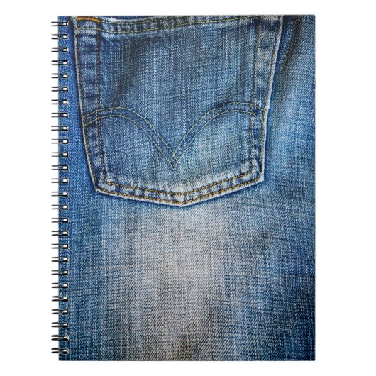 Blauwe denim notitieboek (Voorkant)