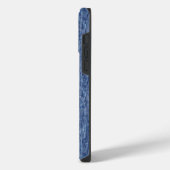 Blauwe denim op maat gemaakte naam iPhone hoesje (Linkerkant)