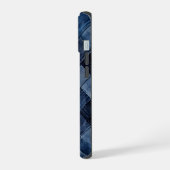 Blauwe Denim Patch iPhone 15 Case (Linkerkant)