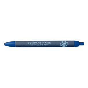 Blauwe denim stof textuur aangepaste typografie. zwarte inkt pen