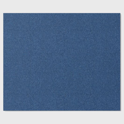Blauwe denim stof textuur cadeaupapier (Vlak)