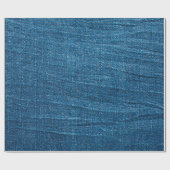 Blauwe denim textuur, Bluejeans textuur Cadeaupapier (Vlak)