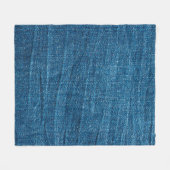 Blauwe denim textuur, Bluejeans textuur Fleece Deken (Voorkant (Horizontaal))