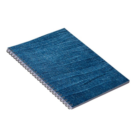 Blauwe denim textuur, Bluejeans textuur Notitieboek (Rechterzijde)