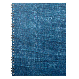 Blauwe denim textuur, Bluejeans textuur Notitieboek
