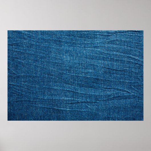 Blauwe denim textuur, Bluejeans textuur Poster (Voorkant)