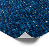 Blauwe denim textuur, Bluejeans textuur Poster (Hoek)