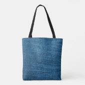 Blauwe denim textuur, Bluejeans textuur Tote Bag (Achterkant)
