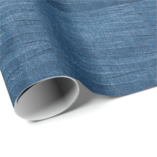 Blauwe denim textuur: klassieke jeans. cadeaupapier (Rol Hoek)