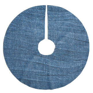Blauwe denim textuur: klassieke jeans. kerstboom rok