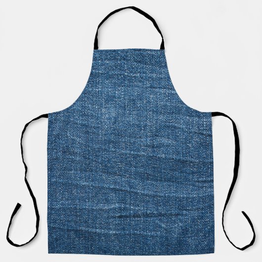Blauwe denim textuur: klassieke jeans. schort (Voorkant)