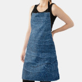 Blauwe denim textuur: klassieke jeans. schort (Insitu)