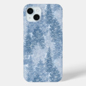 blauwe dennenbomen Case-Mate iPhone case (Achterkant)