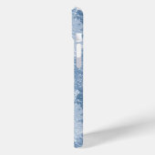 blauwe dennenbomen Case-Mate iPhone case (Achterkant / Links)