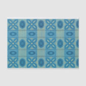 Blauwe design Tissuepapier (Voorkant)