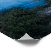 Blauwe deur 1 Poster (Hoek)