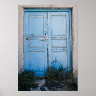 Blauwe deur 1 Poster