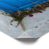 Blauwe deur 2 Poster (Hoek)