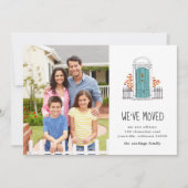 Blauwe Deur | Fotoverhuisbericht Aankondiging (Voorkant)