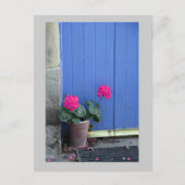 Blauwe deur in het Briefkaart Culross (Voorkant)