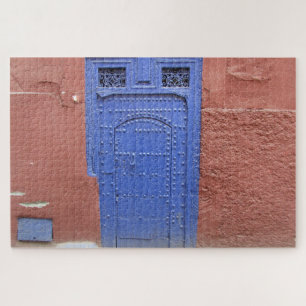 blauwe deur legpuzzel