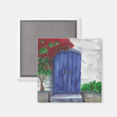 Blauwe deur Magneet (Voorkant / Achterkant)