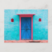 "BLAUWE DEUR, MAROKKO", BRIEFKAART VOOR REISFOTOGR (Voorkant)