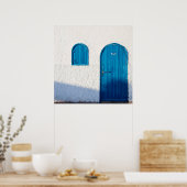 "BLAUWE DEUR, MAROKKO", POSTER VOOR REISFOTOGRAFIE (Keuken)