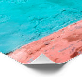 "BLAUWE DEUR, MAROKKO", POSTER VOOR REISFOTOGRAFIE (Hoek)