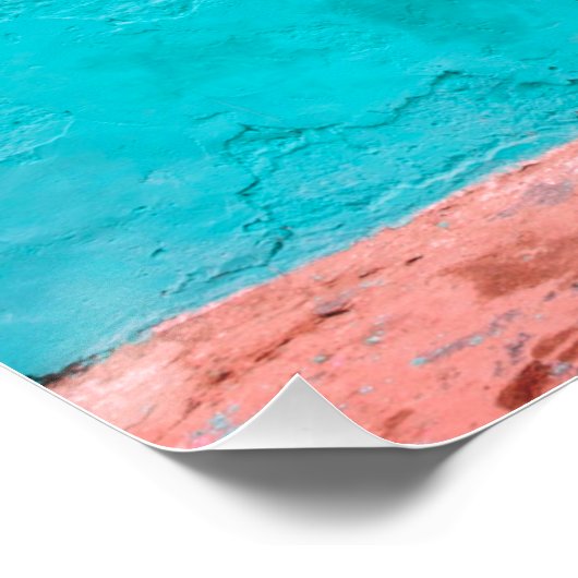 "BLAUWE DEUR, MAROKKO", POSTER VOOR REISFOTOGRAFIE (Hoek)