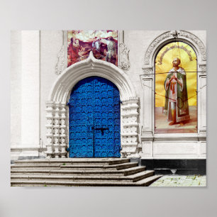 Blauwe Deuren - 1911  kleurenfotoPoster Poster