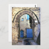 Blauwe deuren briefkaart (Voorkant / Achterkant)