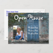 Blauwe deuren Open House Briefkaart (Voorkant / Achterkant)