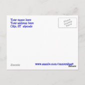 Blauwe deuren Open House Briefkaart (Achterkant)