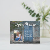 Blauwe deuren Open House Briefkaart (Staand voorkant)