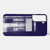 Blauwe deuren samsung galaxy hoesje (Achterkant horizontaal)